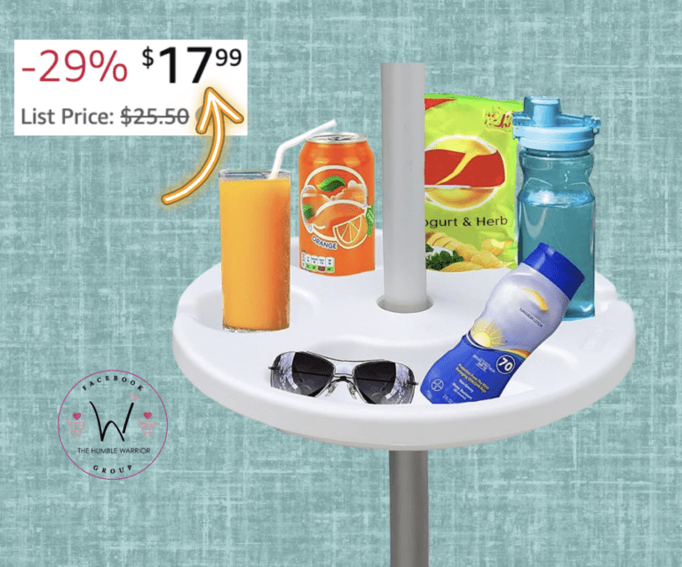 AMMSUN 13″ Beach Umbrella Table Tray!
